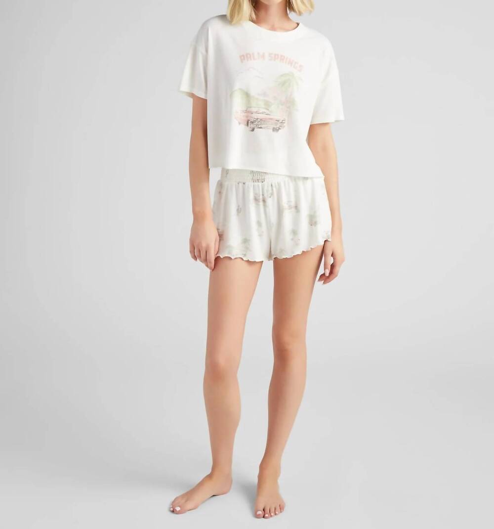 NEW Z SUPPLY dawn palm spring shorts in white